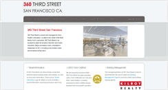 Desktop Screenshot of 360thirdstreet.com